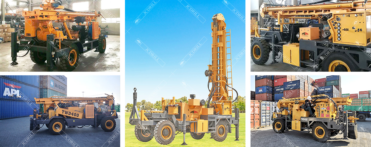 TWD400 Trailer-Mounted Portable Water Well Drilling Machine TWD400 Trailer-Mounted Portable Water Well Drilling Machine