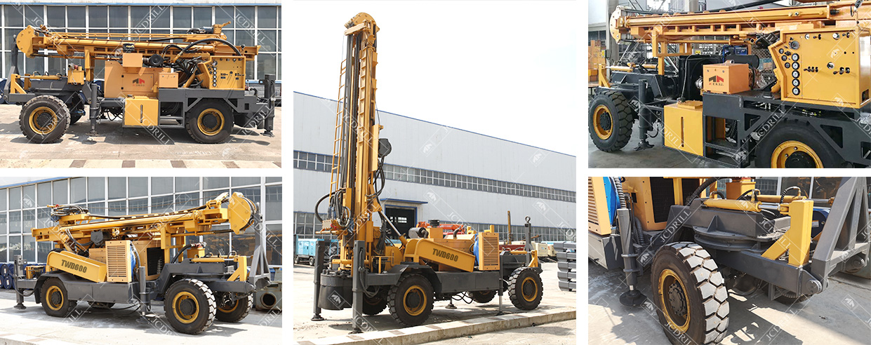 TWD600 Hydraulic Trailer Water Borehole Drill Machine TWD600 Hydraulic Trailer Water Borehole Drill Machine