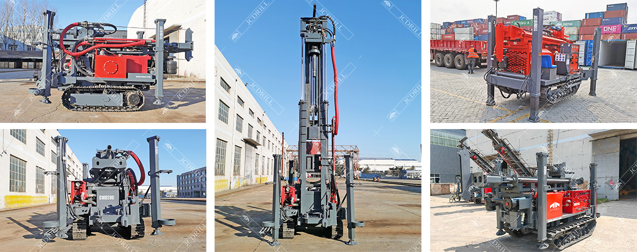 CWD200 DTH Hydraulic Crawler Mounted Water Well Drill Rig for Sale CWD200 DTH Hydraulic Crawler Mounted Water Well Drill Rig for Sale