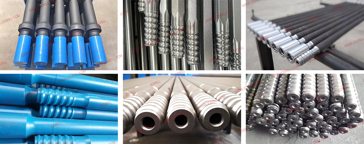 凿岩矿山螺纹钻杆顶锤钻具快速杆