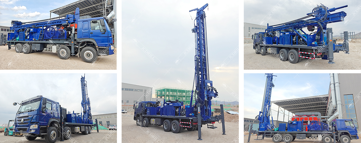 Truck Mounted Borehole DTH Rotary Hydraulic Water Well Drilling Rig