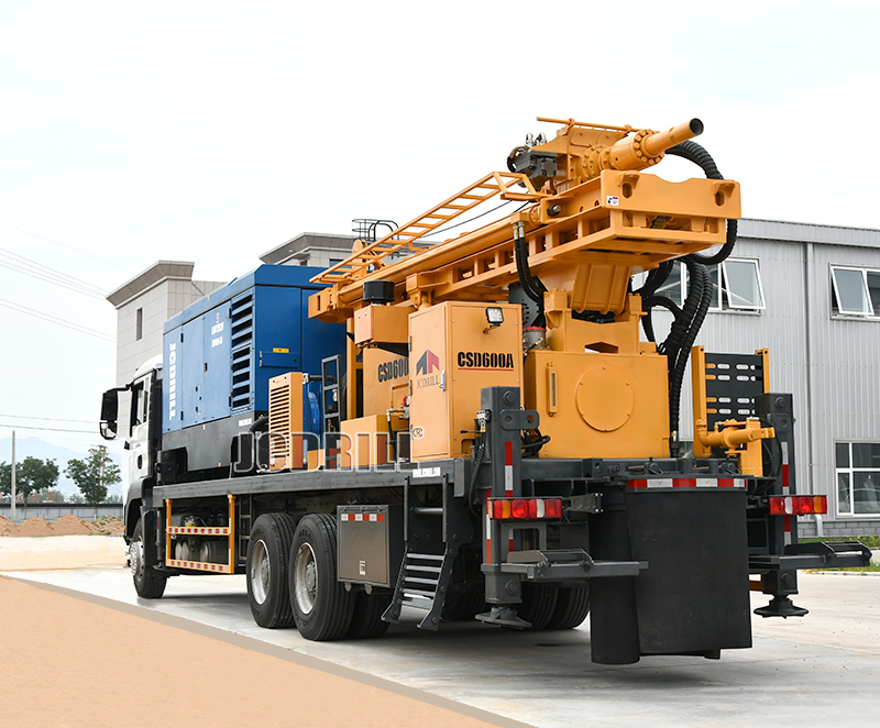 液压气动车载式旋转水井钻机