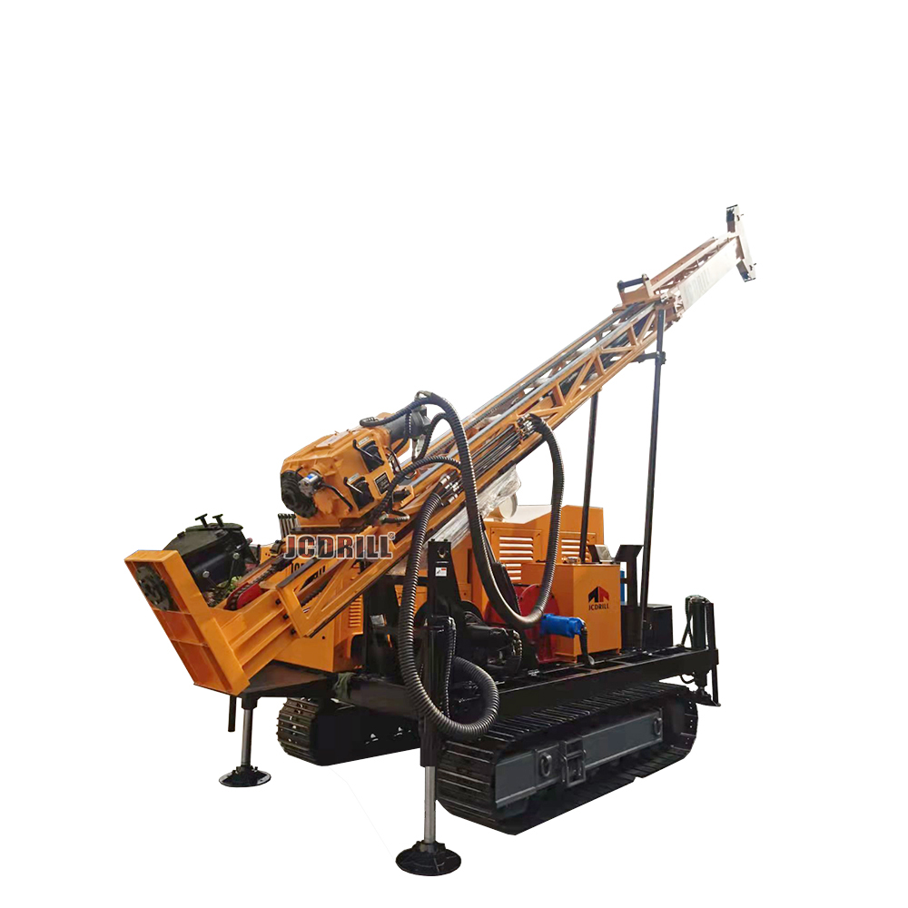 JCD400履带式液压金矿勘探钻机，具备有线取芯效率