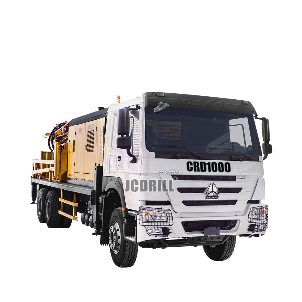 CRD1000 型液压式车载金刚石岩芯挖掘钻机机器